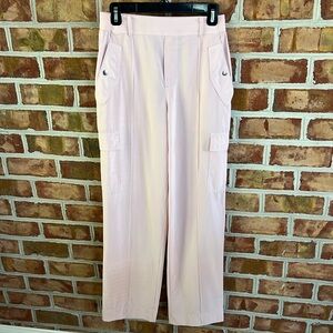 Athleta Pink Wide Leg Vienna Cargo style Active or Casual Pants Size 6